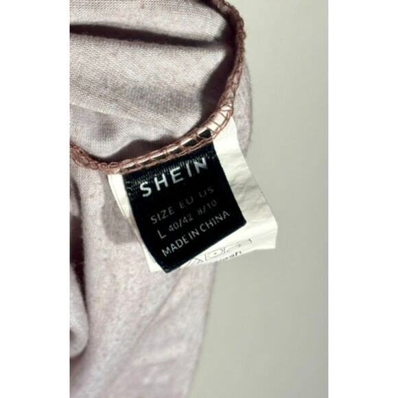 SHEIN Tie Dye Sun Moon Graphic T Shirt Brown Oversized Short Sleeve Size L - Picture 2 of 4